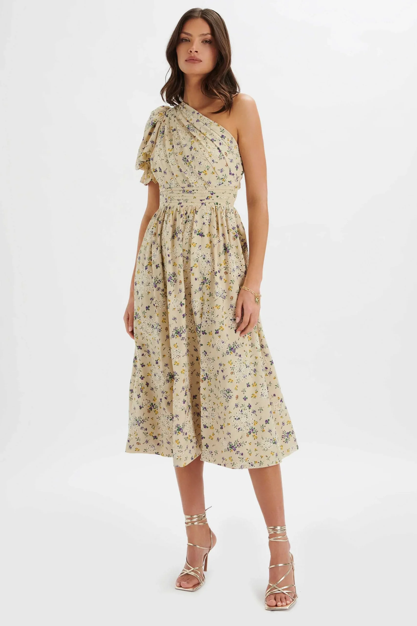 polly_one_shoulder_puff_s_1.webp Lavish Alice Polly One Shoulder Puff Sleeve Midi Dress In Floral Broidery Cheap